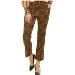 SOLD Joie Marcena Jacquard Snake Print Slim Leg Trousers